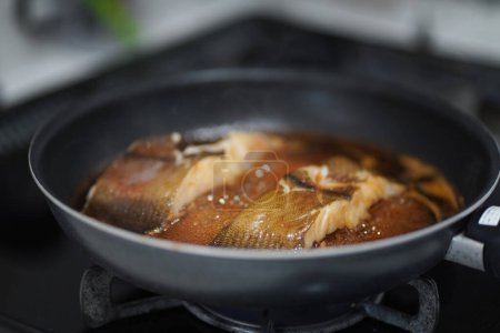 Photo for How to make boiled flounder - Royalty Free Image