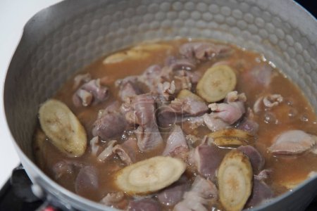 How to make gizzard stew with miso