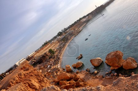 Photo for Sea access to the beach, Sharm El Sheikh. Egypt, Red Sea. - Royalty Free Image
