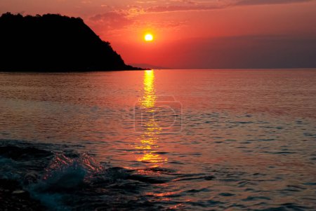 Sunrise over the Black Sea in Crimea