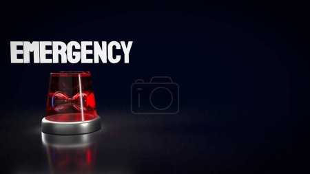 Photo for An emergency lamp, also known as an emergency light or flashlight, is a portable lighting device designed to provide illumination during power outages, emergencies. - Royalty Free Image