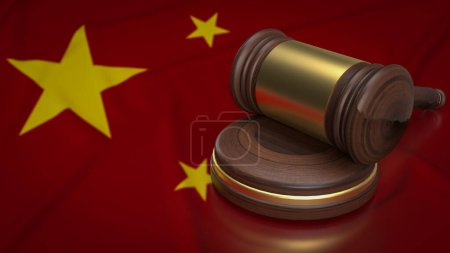Téléchargez les photos : Le droit chinois fait référence au système juridique et aux lois en vigueur en République populaire de Chine. La Chine a un système juridique unique qui est influencé par le droit civil et les traditions juridiques socialistes. - en image libre de droit