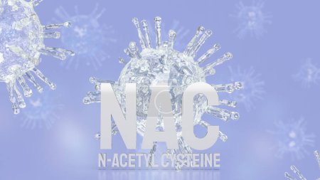 Téléchargez les photos : La N-acétylcystéine (NAC) est un composé dérivé de l'acide aminé cystéine. Il sert de précurseur pour la synthèse du glutathion, un antioxydant important dans le corps. - en image libre de droit