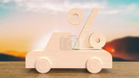 Photo for Car interest rates, also known as auto loan interest rates, refer to the percentage of interest that a borrower must pay on the amount borrowed to purchase a car. - Royalty Free Image