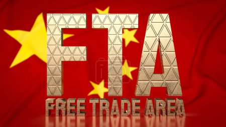 Téléchargez les photos : Un accord de libre-échange (ALE) entre la Chine et un ou plusieurs pays partenaires est un accord commercial bilatéral ou multilatéral entre la Chine et un ou plusieurs pays partenaires.. - en image libre de droit