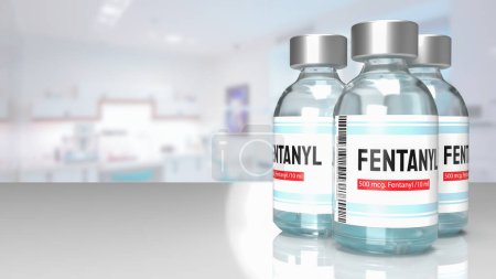 Photo for Fentanyl is a synthetic opioid pain reliever known for its potency. It's primarily used to manage severe pain, especially after surgery, chronic pain in individuals. - Royalty Free Image