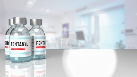 Photo for Fentanyl is a synthetic opioid pain reliever known for its potency. It's primarily used to manage severe pain, especially after surgery, chronic pain in individuals. - Royalty Free Image