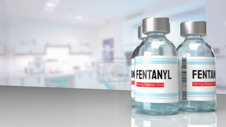 Téléchargez les photos : Le fentanyl est un analgésique opioïde synthétique connu pour sa puissance. Il est principalement utilisé pour gérer la douleur sévère, en particulier après la chirurgie, la douleur chronique chez les individus. - en image libre de droit