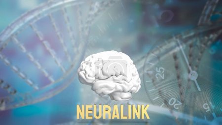 Photo for Neuralink Corporation is a neurotechnology company founded by Elon Musk in 2016. Neuralink aims to develop brainmachine interface BMI technologies - Royalty Free Image