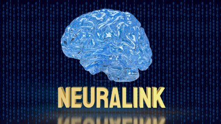 Photo for Neuralink Corporation is a neurotechnology company founded by Elon Musk in 2016. Neuralink aims to develop brainmachine interface BMI technologies - Royalty Free Image