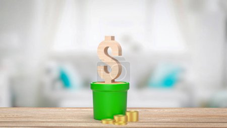 Photo for The dollar icon is a symbol widely recognized as representing the United States dollar, the official currency of the United States and several other countries. - Royalty Free Image