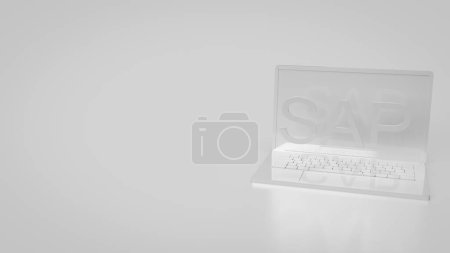 Photo for SAP, or Systems, Applications, and Products in Data Processing, is a German multinational software corporation that provides enterprise software solutions to manage business operations. - Royalty Free Image
