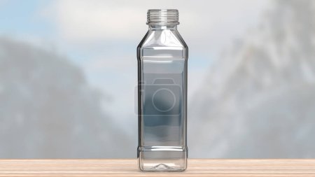 A plastic bottle is a container made of plastic material, typically used for storing and transporting liquids.