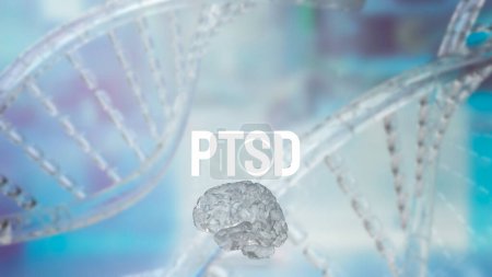 Photo for Post Traumatic Stress Disorder  PTSD  is a mental health condition that can develop in people who have experienced or witnessed a traumatic event. - Royalty Free Image
