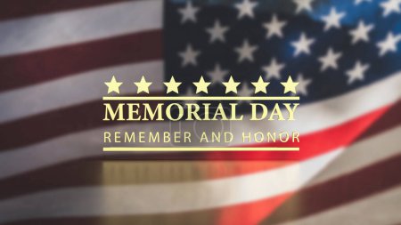 Photo for Memorial Day is a federal holiday observed in the United States on the last Monday of May each year. - Royalty Free Image