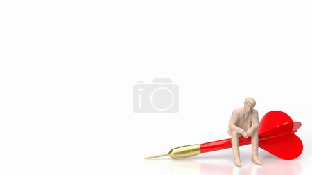 Photo for Red dart  could refer to different things depending on the context. One interpretation could be a term used in sports, particularly in darts - Royalty Free Image