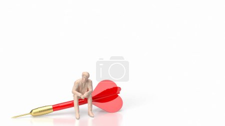 Photo for Red dart  could refer to different things depending on the context. One interpretation could be a term used in sports, particularly in darts - Royalty Free Image