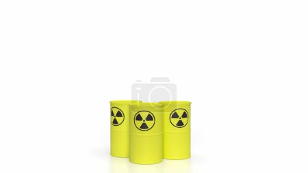 Photo for Radioactive materials are substances that contain unstable atoms, which undergo spontaneous decay, emitting ionising radiation in the process. - Royalty Free Image