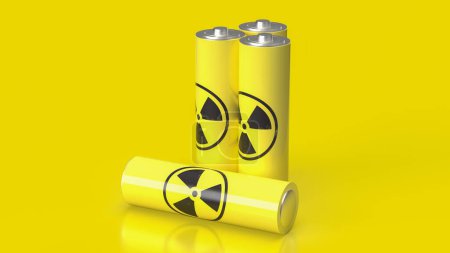 Téléchargez les photos : Une batterie nucléaire, également connue sous le nom de générateur thermoélectrique de radio-isotopes RTG est un dispositif qui utilise la chaleur générée par la désintégration des isotopes radioactifs pour produire de l'électricité.. - en image libre de droit