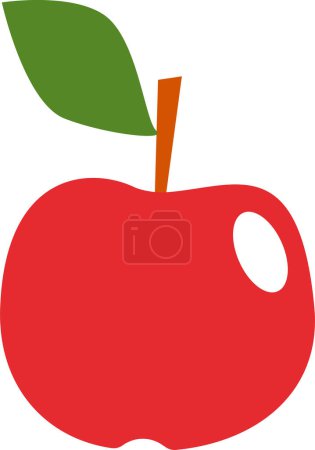 Photo for Red apple. Vector illustration. - Royalty Free Image