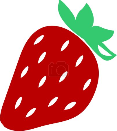 Photo for Red strawberry vector illustration - Royalty Free Image