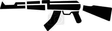 Photo for Machine gun vector illustration. Weapon. Transparent background - Royalty Free Image