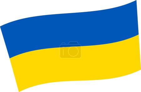Photo for The national flag of Ukraine vector illustration - Royalty Free Image