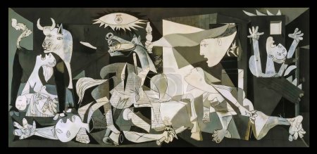 Foto de Guernica, 1937 AD (C20th AD), (óleo sobre lienzo) de Artista: Picasso, Pablo (1881-1973) / Español. - Imagen libre de derechos
