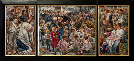 Téléchargez les photos : Les trois âges d'un ouvrier, 1895 (huile sur toile), par artiste : Frédéric, Léon Henri Marie (1856-1940) / Belge. - en image libre de droit