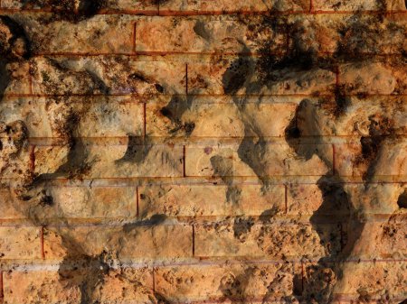 Téléchargez les photos : Gros plan de la texture de pierre carrelée pour l'arrière-plan - en image libre de droit