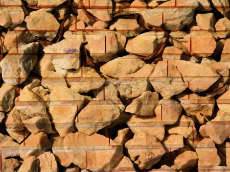 Foto de Primer plano plano de textura de piedra de azulejos para el fondo - Imagen libre de derechos