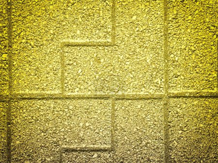 Foto de Primer plano plano de piedra teñida de color amarillo piedra textura para el fondo - Imagen libre de derechos