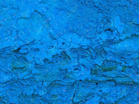 Foto de Primer plano de textura de piedra teñida de azul para el fondo - Imagen libre de derechos