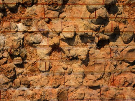 Téléchargez les photos : Vieux fond de mur de briques, texture - en image libre de droit