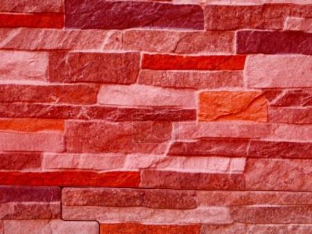Foto de Textura apedreada roja, fondo grunge - Imagen libre de derechos