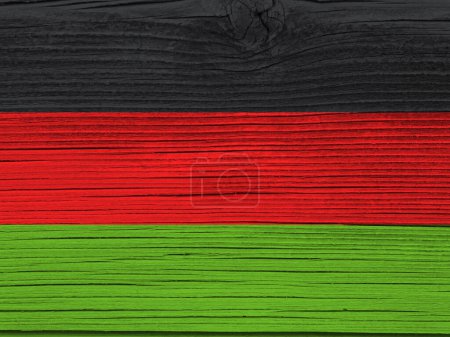 Photo for Malawi flag on grunge wooden background - Royalty Free Image