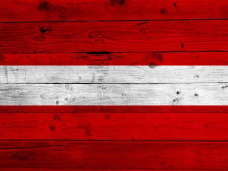 Photo for Latvia flag on grunge wooden background - Royalty Free Image