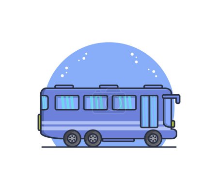 Téléchargez les illustrations : Icône vectorielle de bus. icône vectorielle de dessin animé isolé sur le bus de fond blanc. - en licence libre de droit