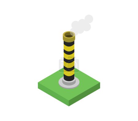 Illustration for Industry icon on a white background - Royalty Free Image