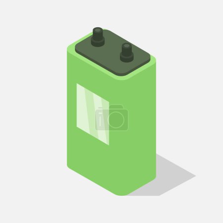 Ilustración de Icono web de la batería, ilustración vectorial - Imagen libre de derechos