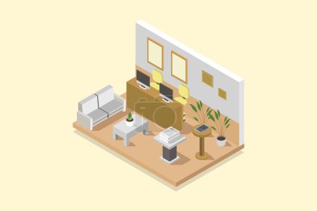 Illustration for A hotel icon vector illustration - Royalty Free Image