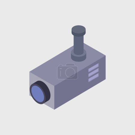 Illustration for Videocamera icon vector illustration - Royalty Free Image
