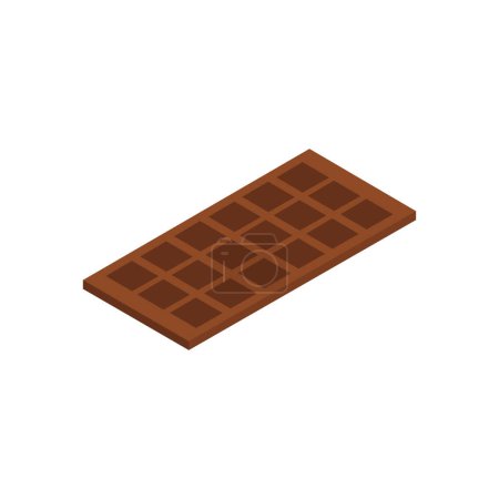 Téléchargez les illustrations : Icône chocolat sur fond blanc - en licence libre de droit