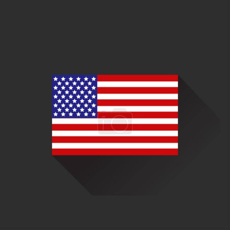 Ilustración de Bandera del icono de Estados Unidos, ilustración vectorial - Imagen libre de derechos