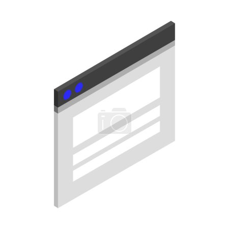 Illustration for Landing page wireframe icon, vector illustration - Royalty Free Image