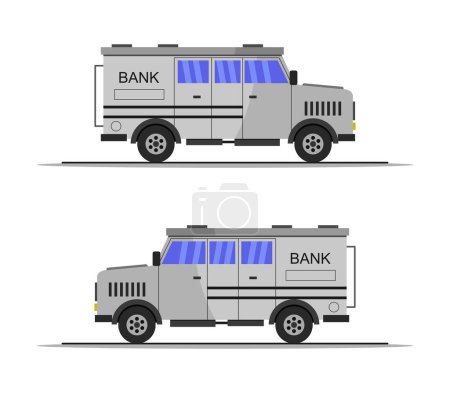 Illustration for Truck cars icons on white background - Royalty Free Image
