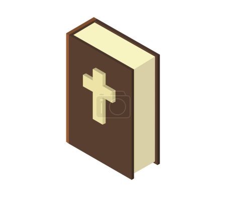 Téléchargez les illustrations : Illustration vectorielle icône bible - en licence libre de droit
