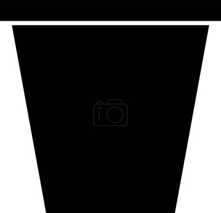 Ilustración de Icono de maceta aislado sobre fondo blanco. Ilustración vectorial - Imagen libre de derechos