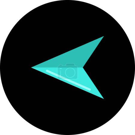 Illustration for Arrow. web icon simple design vector illustration - Royalty Free Image