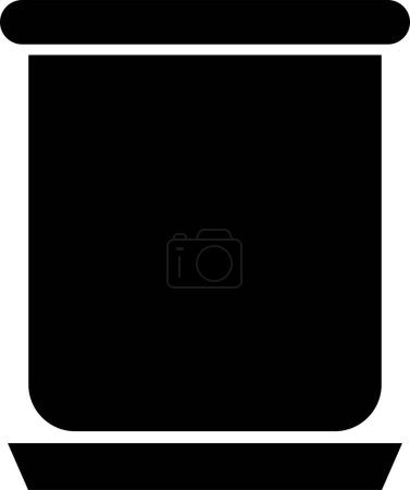 Ilustración de Icono de maceta aislado sobre fondo blanco. Ilustración vectorial - Imagen libre de derechos